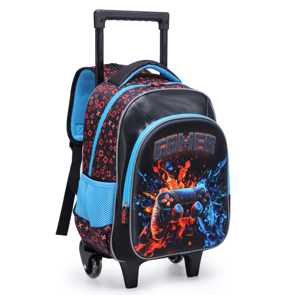 Kit Mochila de Rodinha Gamer 3D